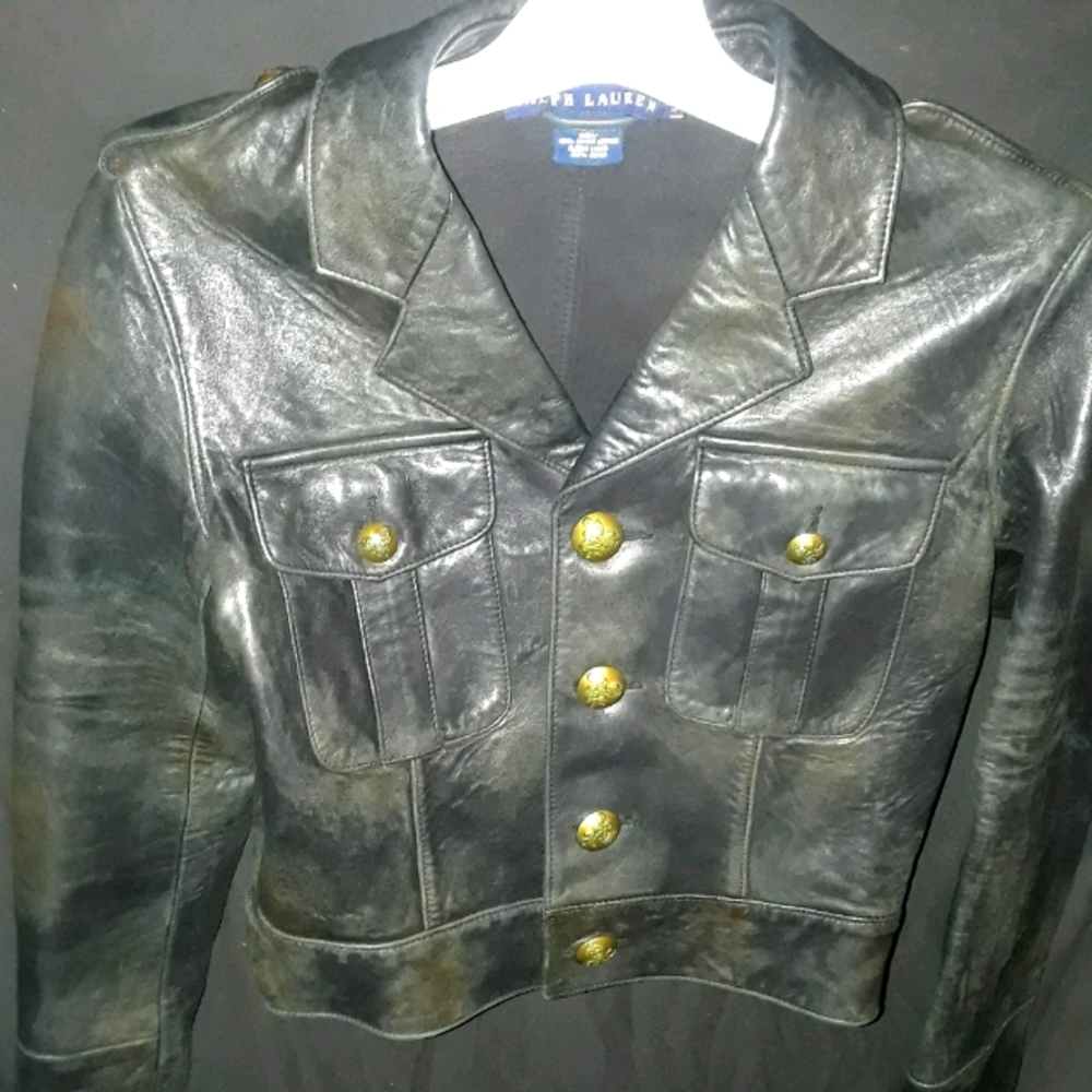 Ralph Lauren distressed military style jacket